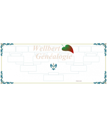 Free printable blank family tree template - Classic 4 generations