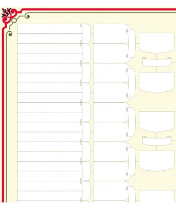 Printable 7 generation family tree template - Bowtie tree chart