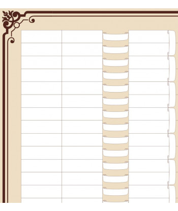 Printable 8 generation family tree template - Bowtie tree chart