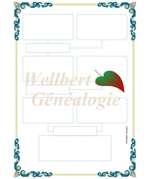 Free printable blank family tree template - Agnatic 4 generations